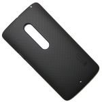 Чехол для Motorola Moto X Play задняя крышка пластик ребристый Nillkin <черный>